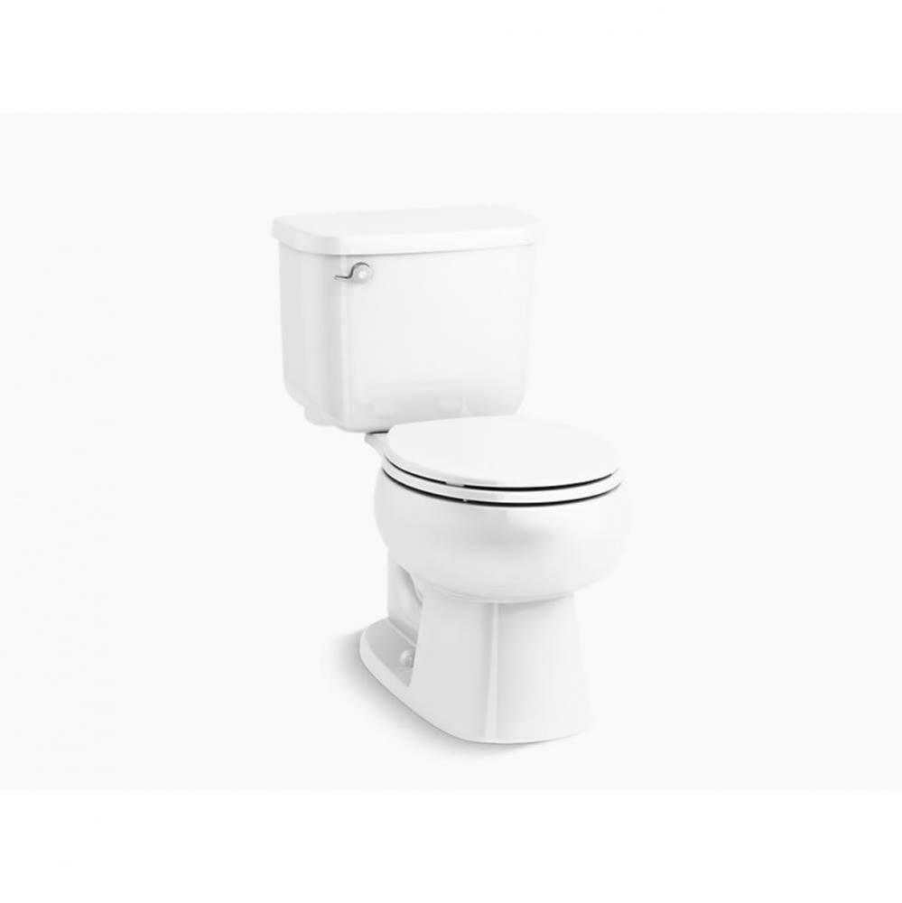 Windham™ Two-piece round-front 1.28 gpf toilet with 14'' rough-in