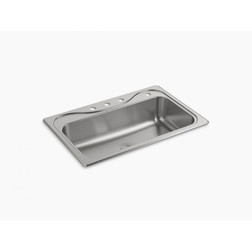 Southhaven® Single Basin Sink, 20 Gauge Stainless Steel