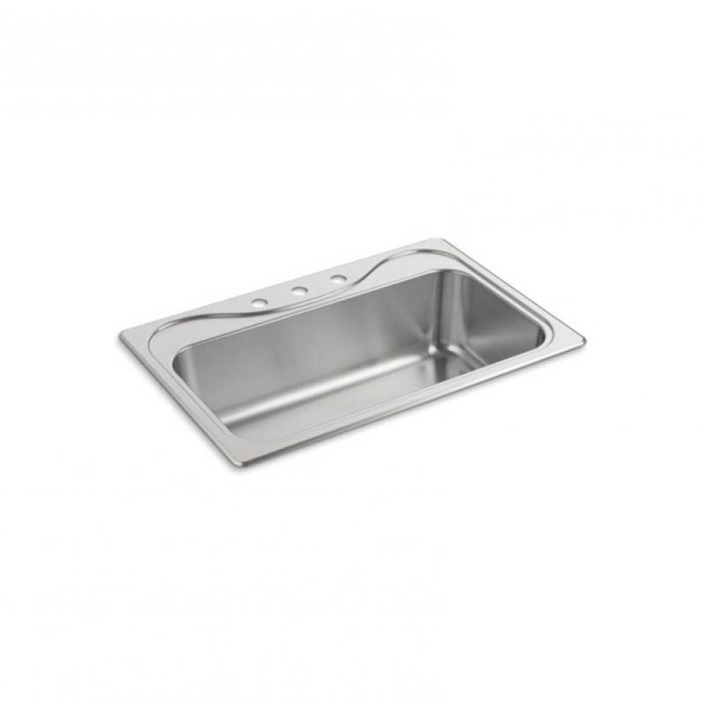 Southhaven® Top-Mount Single-Bowl Kitchen Sink, 33'' x 22'' x 9-1/4'