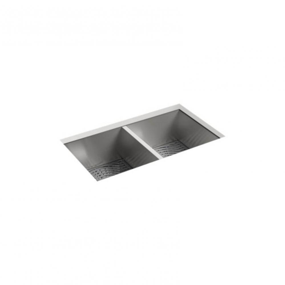 Ludington® 32'' x 18-5/16'' x 9-5/16'' Undermount double-equal