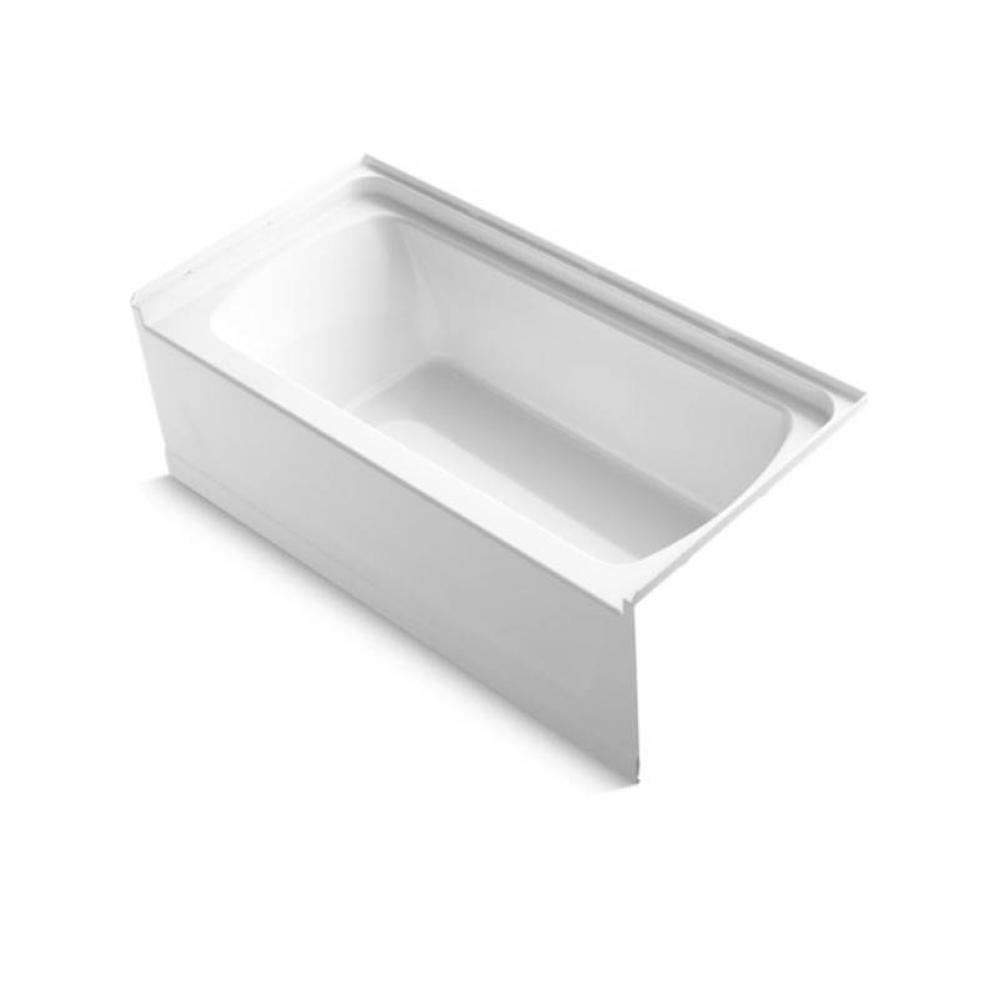 Ensemble™ 60-1/4'' x 30-1/4'' bath with right-hand above-floor drain and int