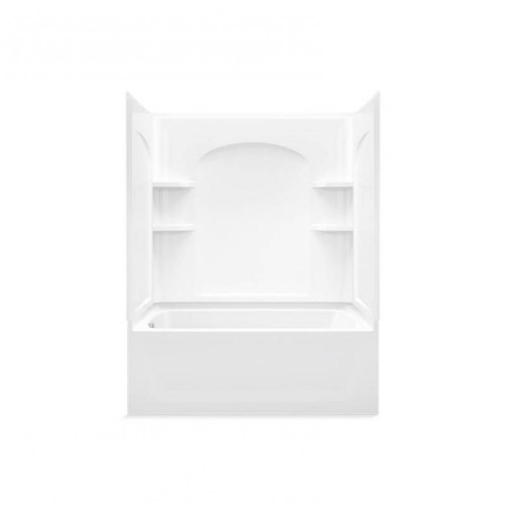 Ensemble™ 60-1/4'' x 32'' bath/shower with left-hand above-floor drain