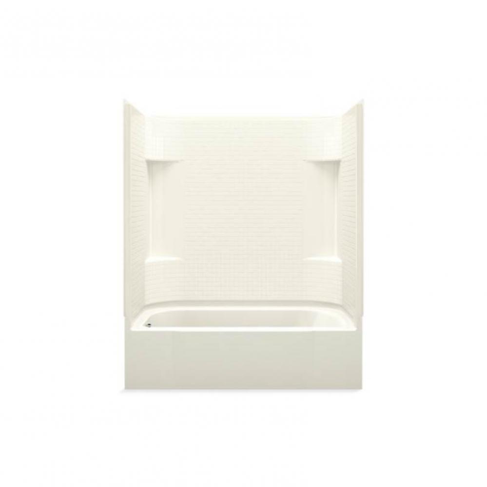 Accord® 60-1/4'' x 30'' tile bath/shower with left-hand drain