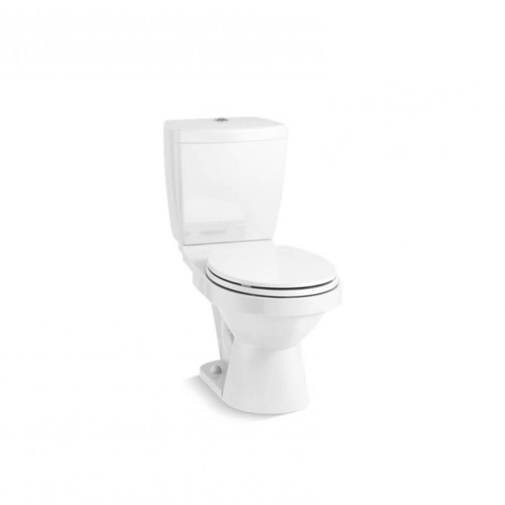 Karsten® Two-piece round-front dual-flush toilet