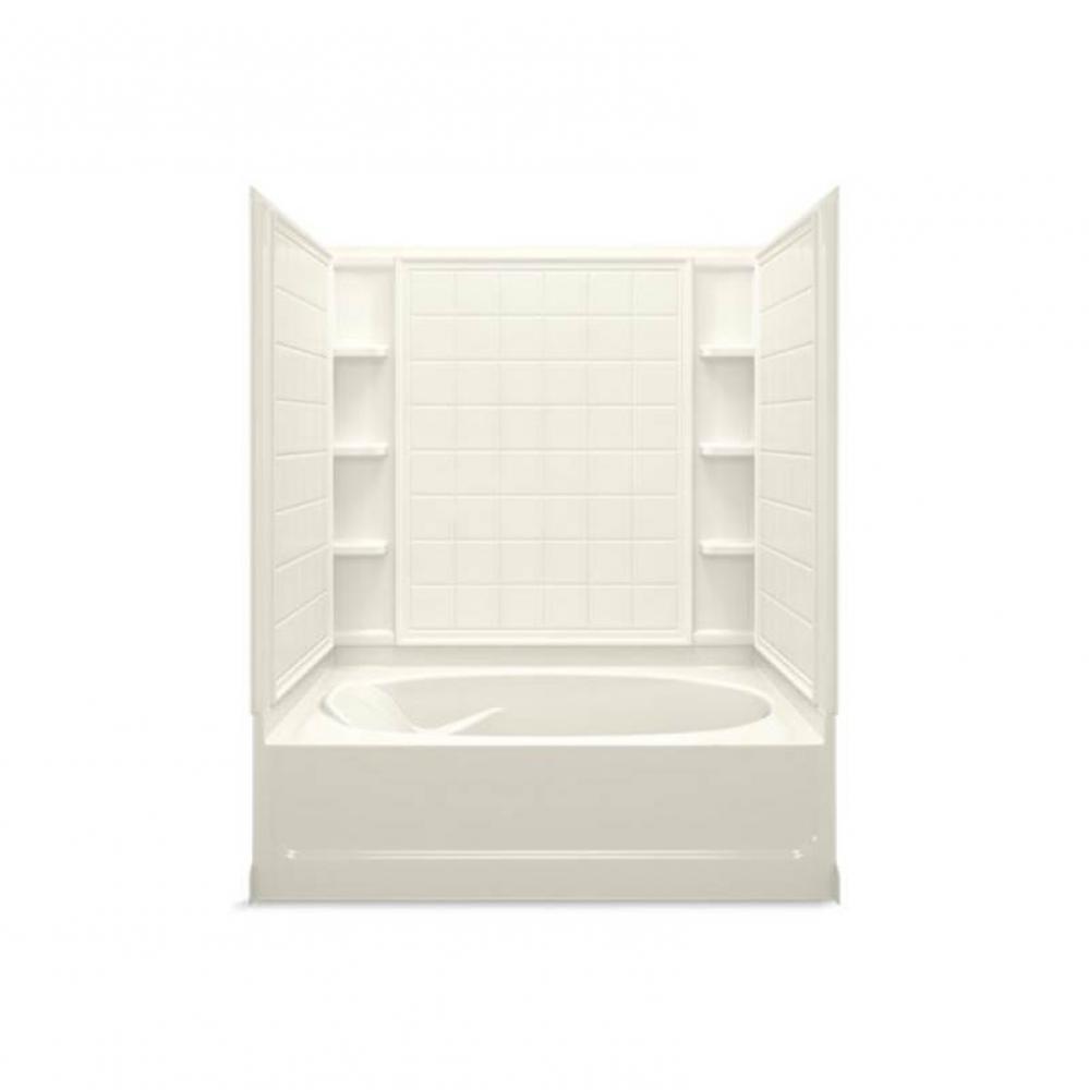 Ensemble™ 60-1/4'' x 42'' tile bath/shower with Aging in Place backerboards