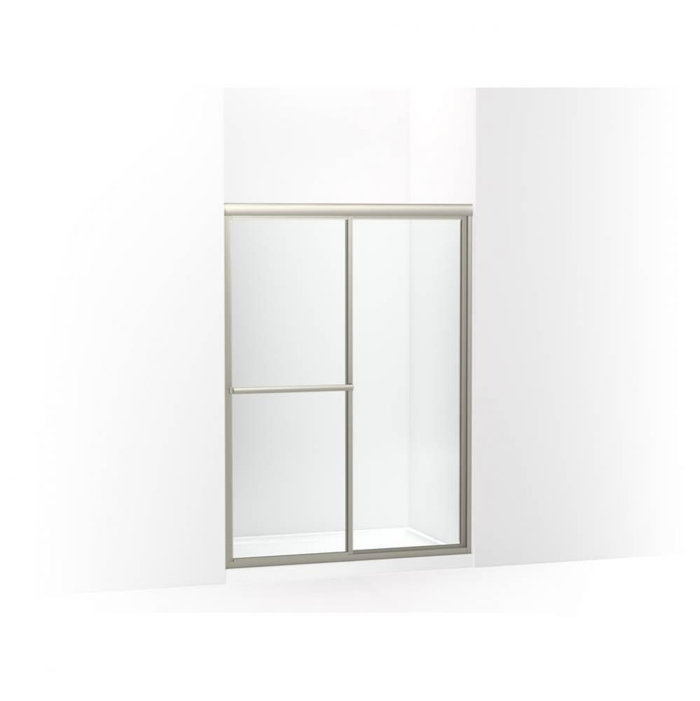 Deluxe 65-1/2 In. H Sliding Shower Door With 1/8 In.-Thick Glass