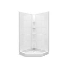 Sterling Plumbing 72040106-0 - Intrigue™ 39'' x 39'' x 79'' tile neo-angle shower with Aging in P