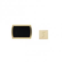 Thermasol STCU-SVSQ-PB - Signatouch Control Trim Upgraded and Steam Head Kit Square Polished Brass