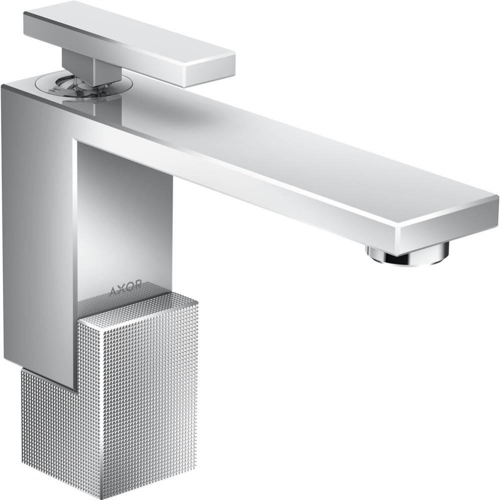 Edge Single-Hole Faucet 130 - Diamond Cut, 1.2 GPM in Chrome