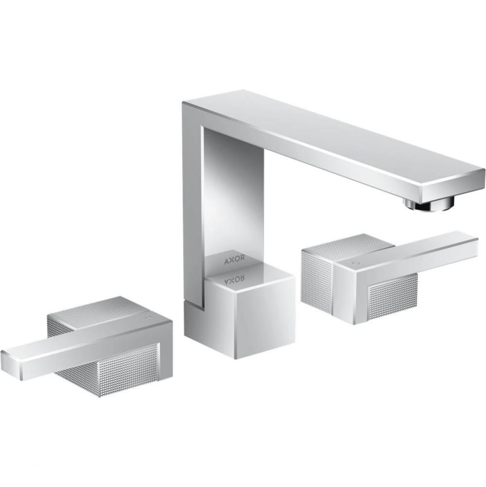 Edge Widespread Faucet 130 - Diamond Cut, 1.2 GPM in Chrome