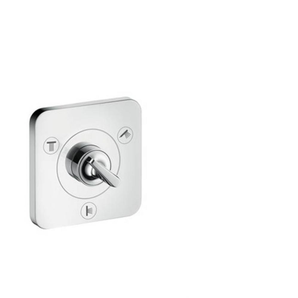 Citterio E Diverter Trim Trio/Quattro 5'' x 5'' in Chrome