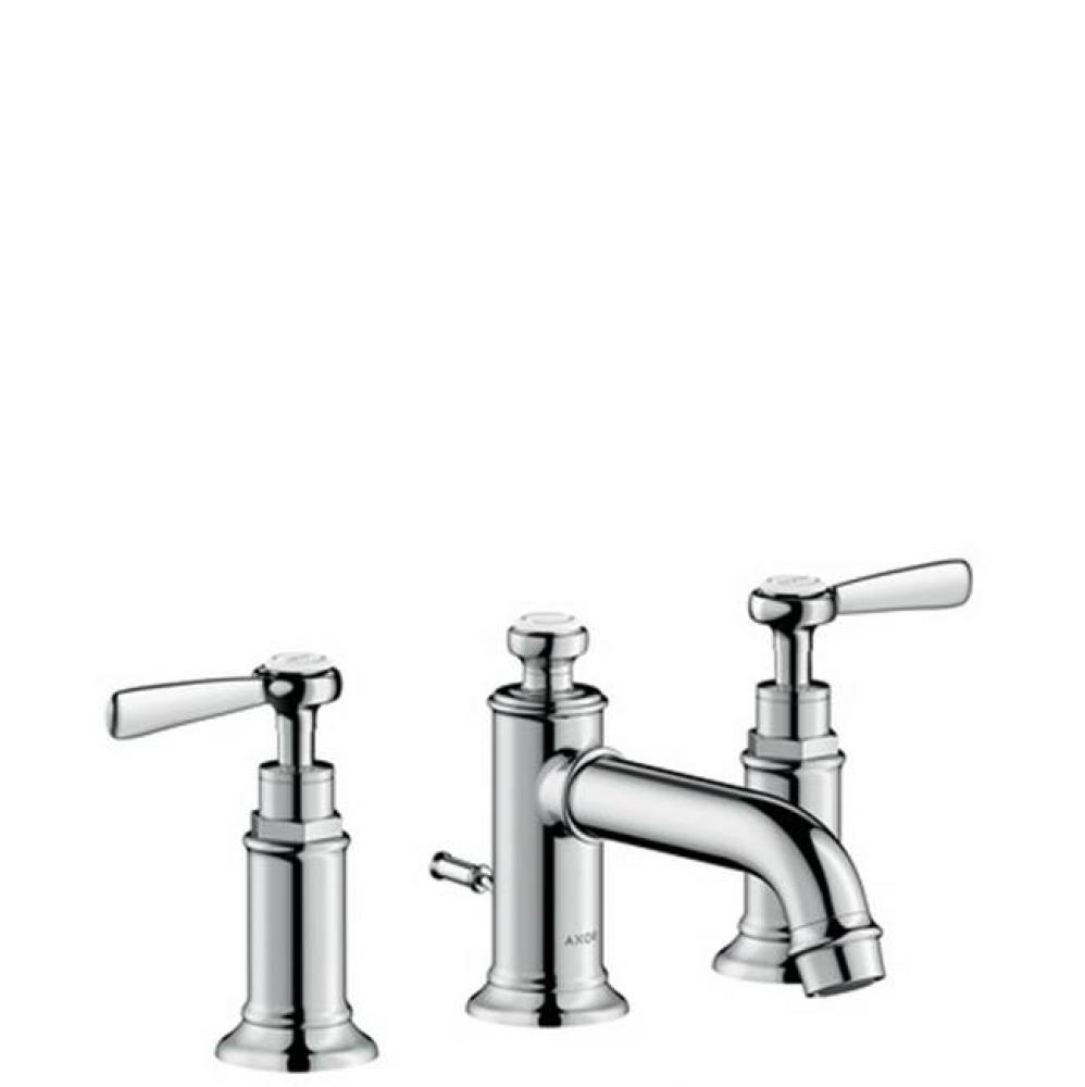 Montreux Widespread Faucet 30 with Lever Handles and Pop-Up Drain, 1.2 GPM in Chrome