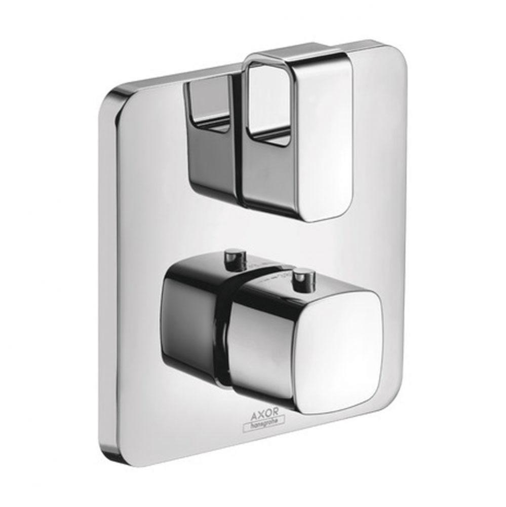 Urquiola Thermostatic Trim with Volume Control in Chrome