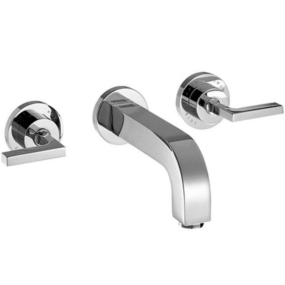 Citterio Wall-Mounted Widespread Faucet with Lever Handles, 1.2 GPM in Chrome