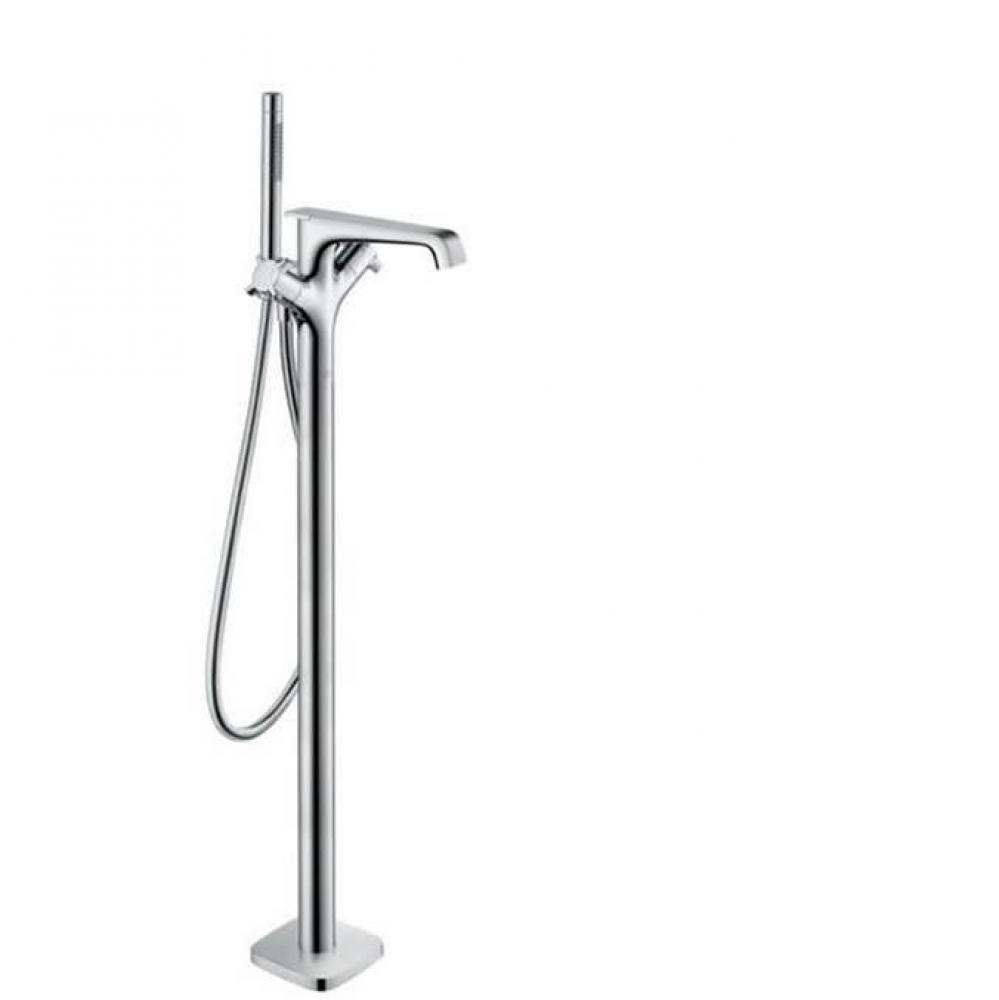 AXOR Citterio E Thermostatic Freestanding Tub Filler Trim with 1.75 GPM Handshower in Matte Black