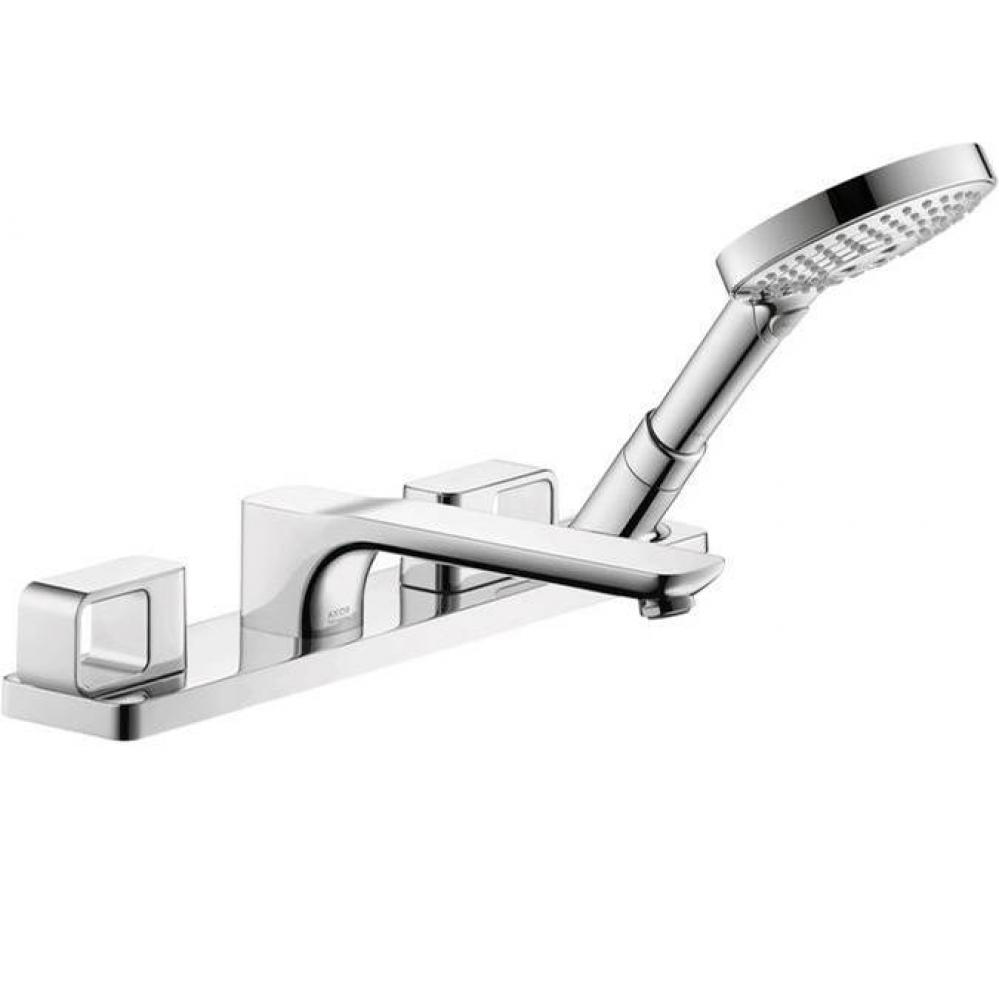 Urquiola 4-Hole Roman Tub Set Trim with 1.75 GPM Handshower in Chrome