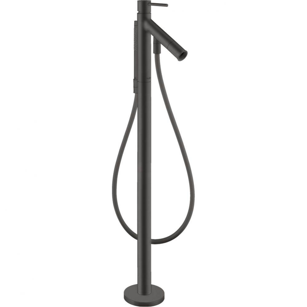 AXOR Starck Freestanding Tub Filler Trim with 1.75 GPM Handshower in Brushed Black Chrome