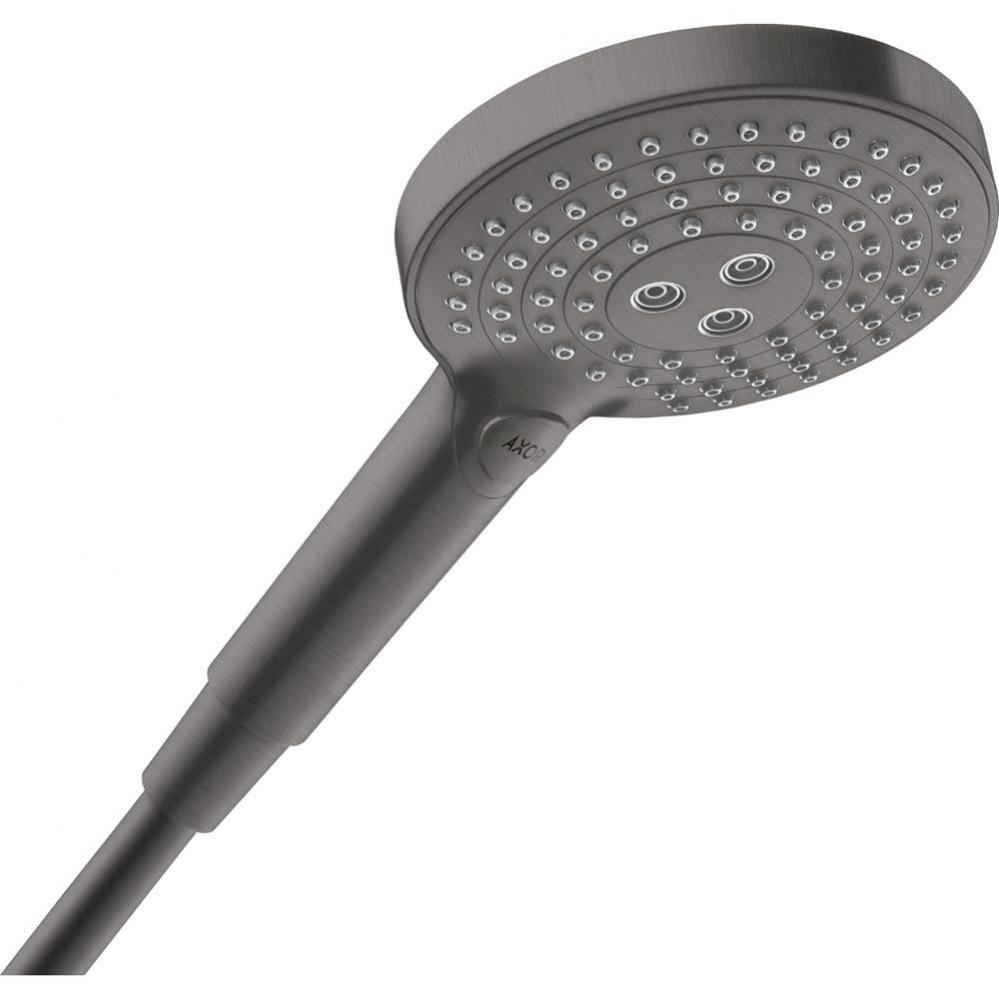 AXOR ShowerSolutions Handshower 120 3-Jet, 1.75 GPM in Brushed Black Chrome