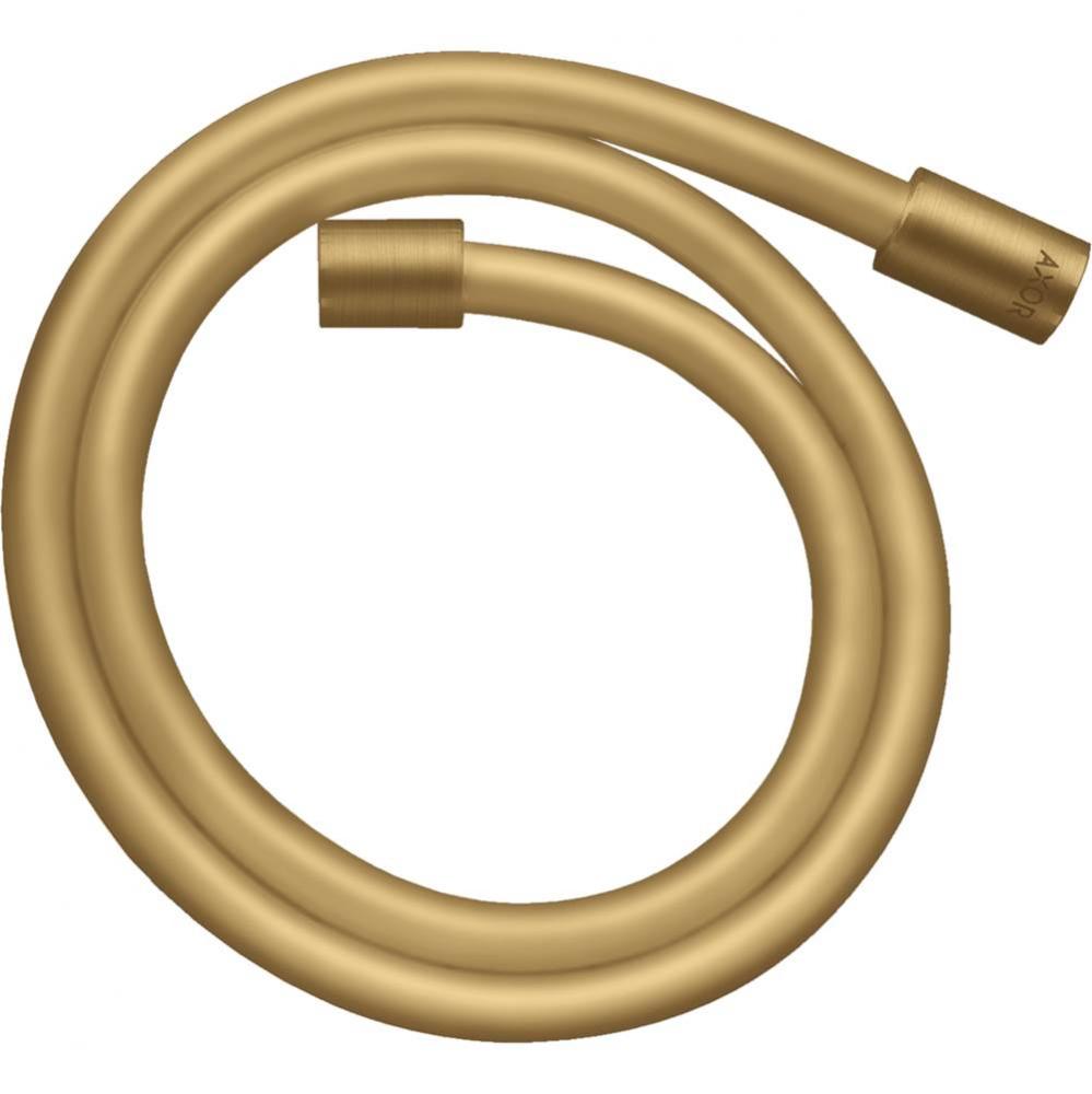 AXOR ShowerSolutions Techniflex Hose with Cylindrical Nut, 63'' in Brushed Gold Optic