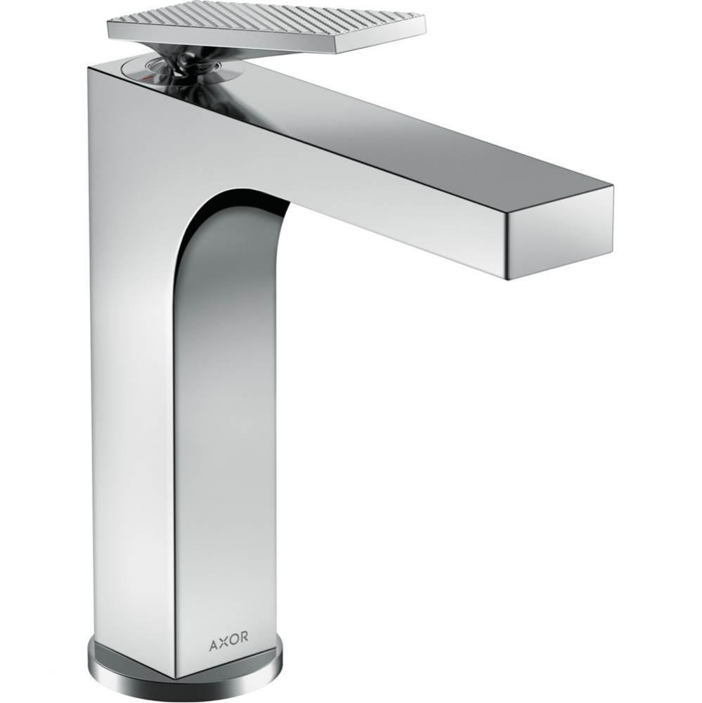 Citterio Single-Hole Faucet 160 with Pop-Up Drain- Rhombic Cut, 1.2 GPM in Chrome