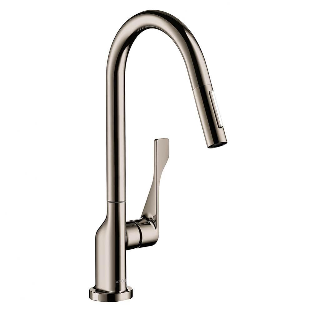 AXOR Citterio  HighArc Kitchen Faucet 2-Spray Pull-Down, 1.75 GPM in Polished Nickel