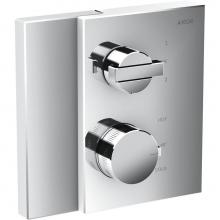 Axor 46760001 - Edge Thermostatic Trim with Volume Control and Diverter in Chrome