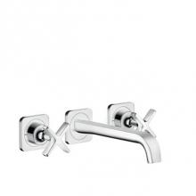 Axor 36107001 - AXOR Citterio E Wall-Mounted Widespread Faucet Trim, 1.2 GPM in Chrome