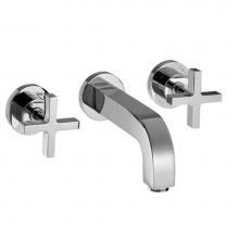 Axor 39143001 - AXOR Citterio Wall-Mounted Widespread Faucet with Cross Handles, 1.2 GPM in Chrome