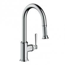 Axor 16581001 - AXOR Montreux HighArc Kitchen Faucet 2-Spray Pull-Down, 1.75 GPM in Chrome