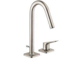 Axor 34132821 - Citterio M 2-Hole Single-Handle Faucet 160 with Pop-Up Drain, 1.2 GPM in Brushed Nickel