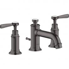 Axor 16535341 - AXOR Montreux Widespread Faucet 30 with Lever Handles and Pop-Up Drain, 1.2 GPM in Brushed Black C