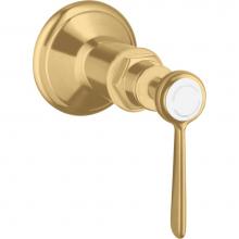 Axor 16872251 - AXOR Montreux Volume Control Trim with Lever Handle in Brushed Gold Optic