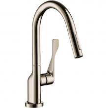 Axor 39836831 - AXOR Citterio  Prep Kitchen Faucet 2-Spray Pull-Down, 1.75 GPM in Polished Nickel