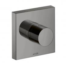 Axor 10932331 - AXOR ShowerSolutions Diverter Trim Trio/Quattro 5'' x 5'' in Polished Black Ch