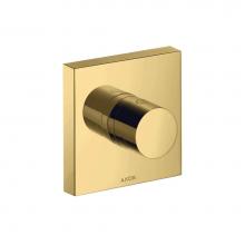 Axor 10932991 - AXOR ShowerSolutions Diverter Trim Trio/Quattro 5'' x 5'' in Polished Gold Opt