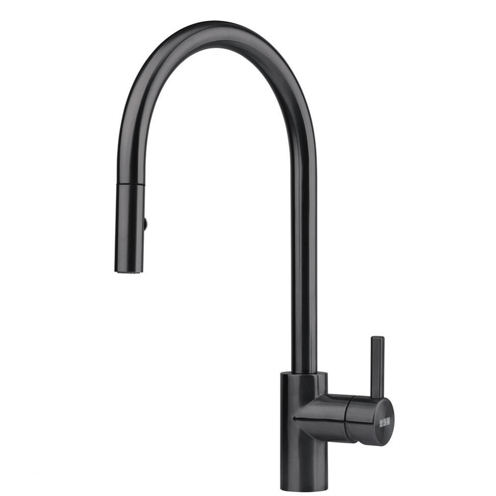 Eos Neo 17-in Single Handle Pull-Down Kitchen Faucet in Industrial Black, EOS-PD-IBK