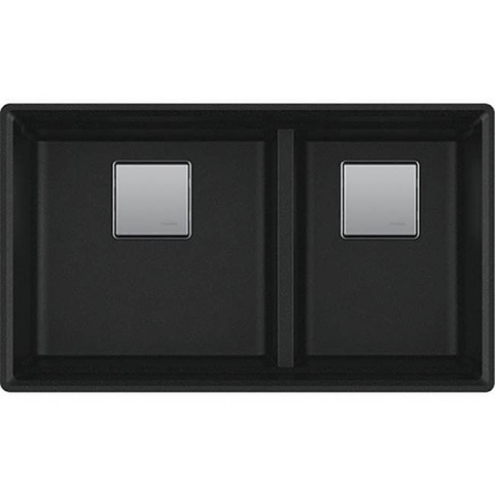 Peak Undermount Granite Matte Black Dbl 36Cab