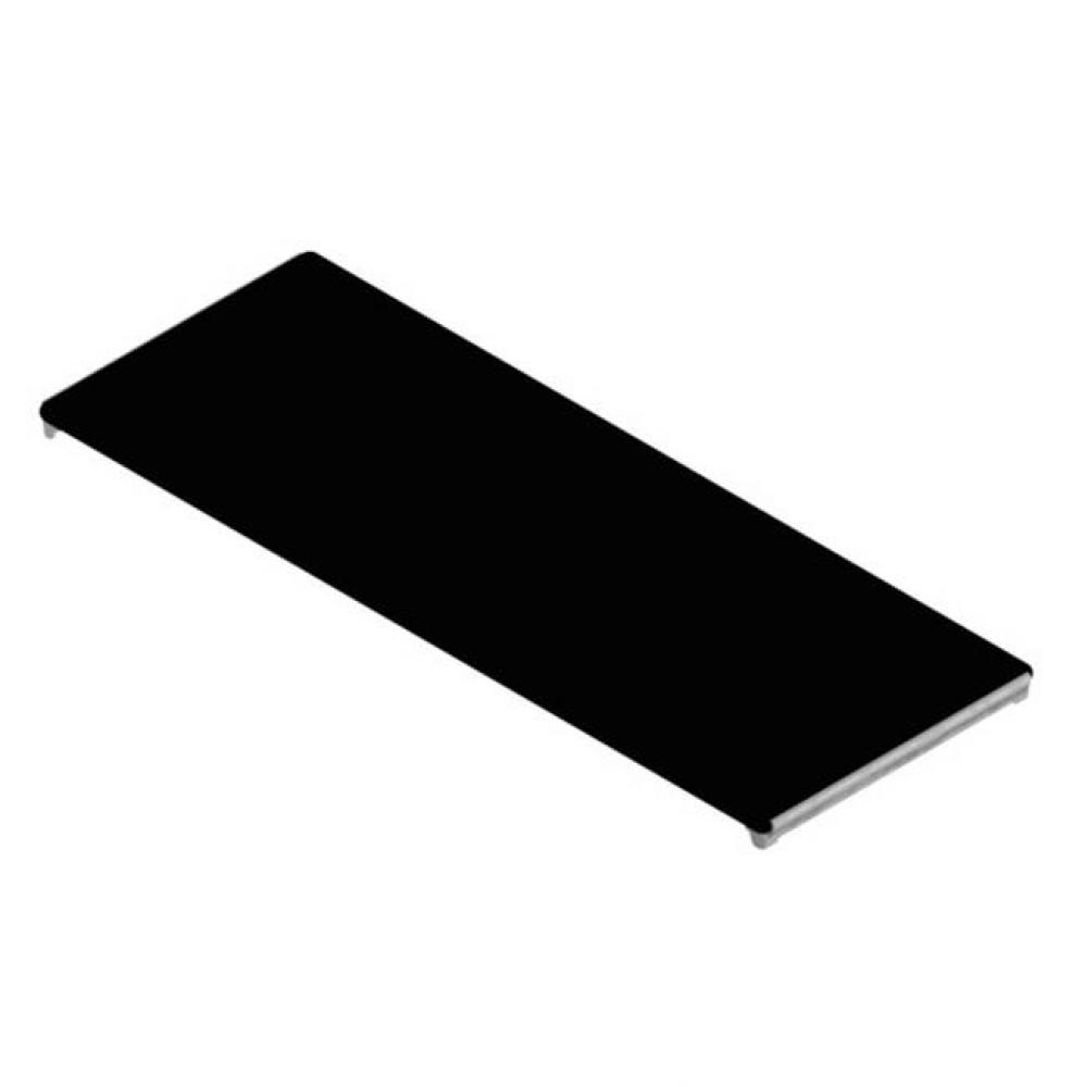 Bottom Drain Black Glass Cover