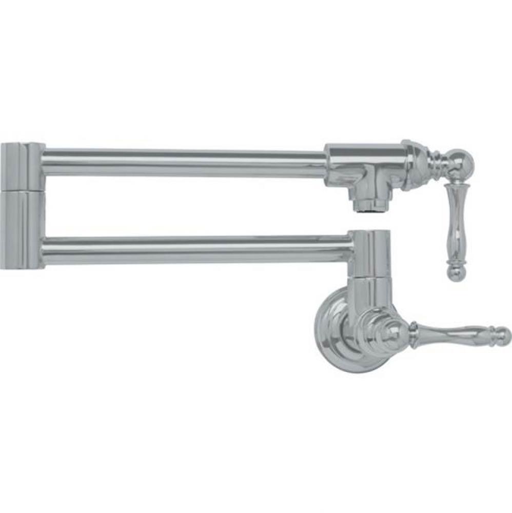 Farm House Pot Filler Wall Mount Satin Nickel