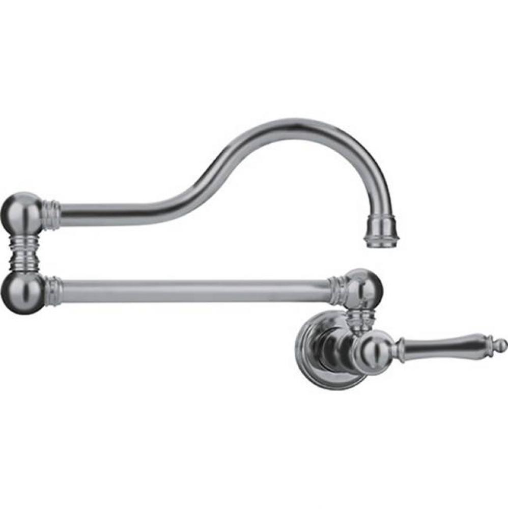 Farm House Pot Filler Wall Mount Satin Nickel