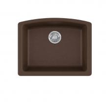 Franke ELG11022MOC - Ellipse 25.0-in. x 19.6-in. Granite Undermount Single Bowl Kitchen Sink in Mocha