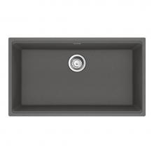 Franke MAG11029-SHG-S - Maris Undermount 31-in x 17.81-in Granite Single Bowl Kitchen Sink in Stone Grey