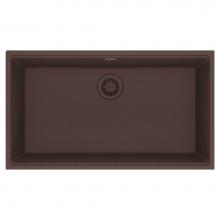 Franke MAG11031-MOC - Maris Undermount 33-in x 18.94-in Granite Single Bowl Kitchen Sink in Mocha