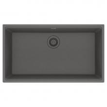 Franke MAG11031-SHG - Maris Undermount 33-in x 18.94-in Granite Single Bowl Kitchen Sink in Stone Grey