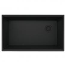 Franke MAG11031OW-MBK - Maris Undermount 33-in x 19.31-in Granite Single Bowl Kitchen Sink in Matte Black