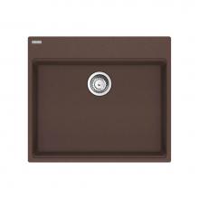 Franke MAG61023L-MOC-S - Maris Dual Mount 25-in x 22-in Granite Dual Mount Single Bowl Laundry Sink in Mocha