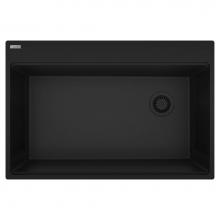 Franke MAG61031OW-MBK - Maris Topmount 33-in x 22-in Granite Single Bowl Kitchen Sink in Matte Black