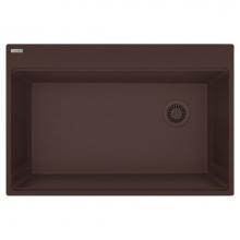 Franke MAG61031OW-MOC - Maris Topmount 33-in x 22-in Granite Single Bowl Kitchen Sink in Mocha