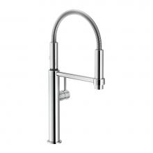 Franke PES-360-CHR - Pescara 18-inch Single Handle Semi-Pro Kitchen Faucet in Polished Chrome, PES-360-CHR