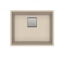 Franke PKG11020CHA - Peak 22.1-in. x 18.1-in. Granite Undermount Single Bowl Kitchen Sink in Champagne